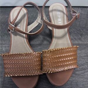 Esprit Brown Woven Sandals